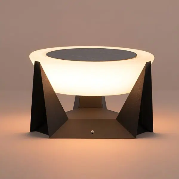 Waterproof LED Gray Modern Outdoor Solar Deck Post Lights Pillar Light - Image 7