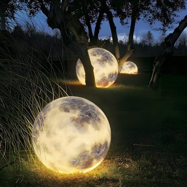 Dreamy Moon Lawn Light Waterproof Glass Luminous Outdoor Lamp - Image 2