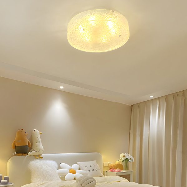 Round Water Ripples Acrylic Iron Simple Modern Ceiling Light Fixture - Image 2
