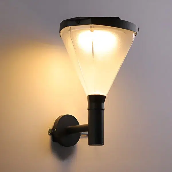 Geometric Waterproof LED Modern Outdoor Plug in Wall Lamp Wall Sconce Lighting - Image 7