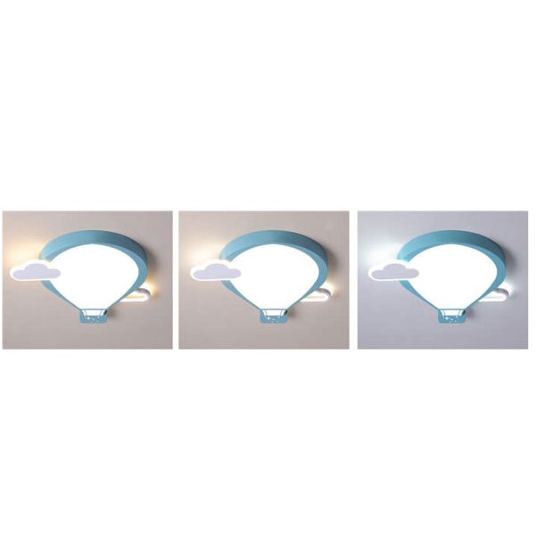 Cartoon Hot Air Balloon Kid LED Flush Mount Ceiling Light - Image 15
