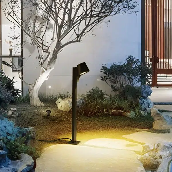 Minimalist Waterproof LED 10w Black Modern Outdoor Pathway Lights - Image 3