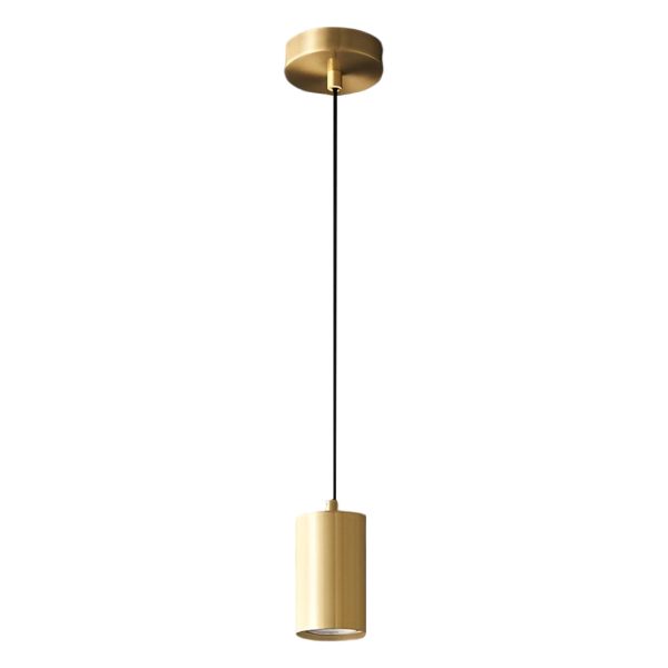 Cylindrical Minimalist Copper Electroplated Nordic Chandelier Spotlight - Image 9