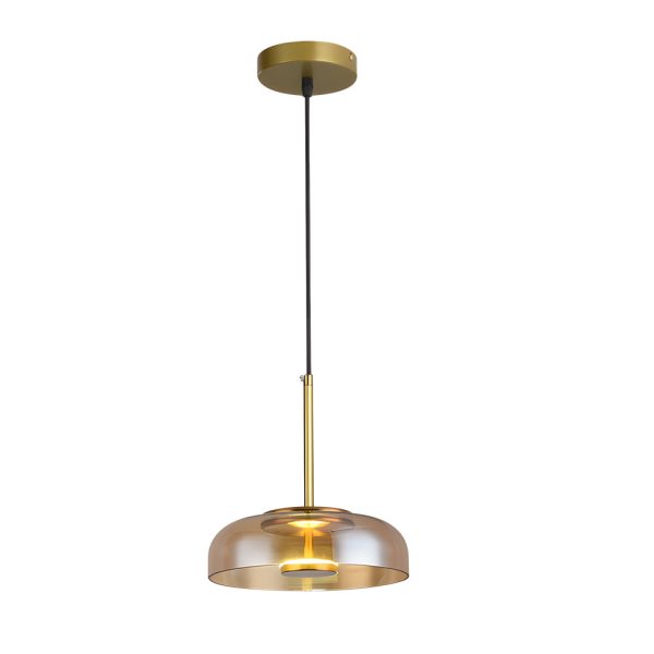 Classic Glass Pendant Lamp 1-Light Nordic LED Hanging Lamp - Image 6