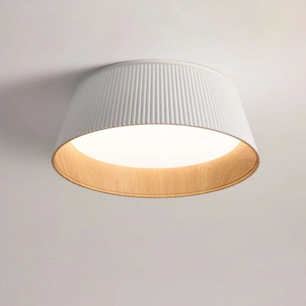 Nordic Minimalist Round LED Iron Pendant Light Flush Mount Lighting - Image 2