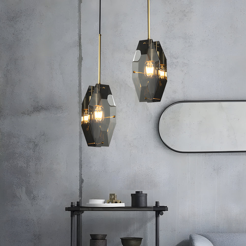 2-c1f8b4ff-046c-4304-9691-b274ab003719.jpg Copper Light Luxury Crystal Smoke Gray Post-Modern Pendant Lights Fixture - Image 1