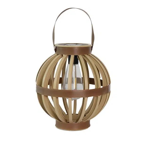 Portable PP Rattan Craft Waterproof LED Modern Solar Outdoor Lanterns - Image 8