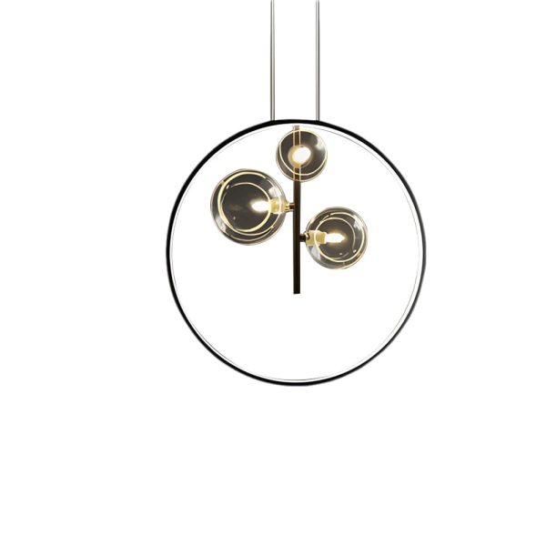 Bubi Black Pendant Light Glass Bubbles LED for Dining Room - Image 7