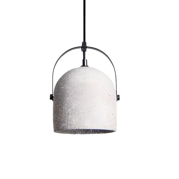 Cement Cylinder Pendant Light 1-Light Concrete Hanging Light in Gray/White/Black - Image 10
