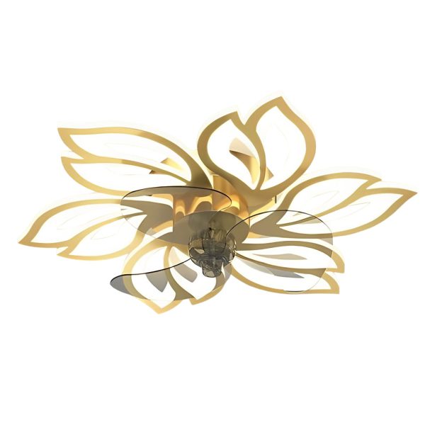 Flower Smart Silent Stepless Dimming LED Modern Ceiling Fan Light - Image 14