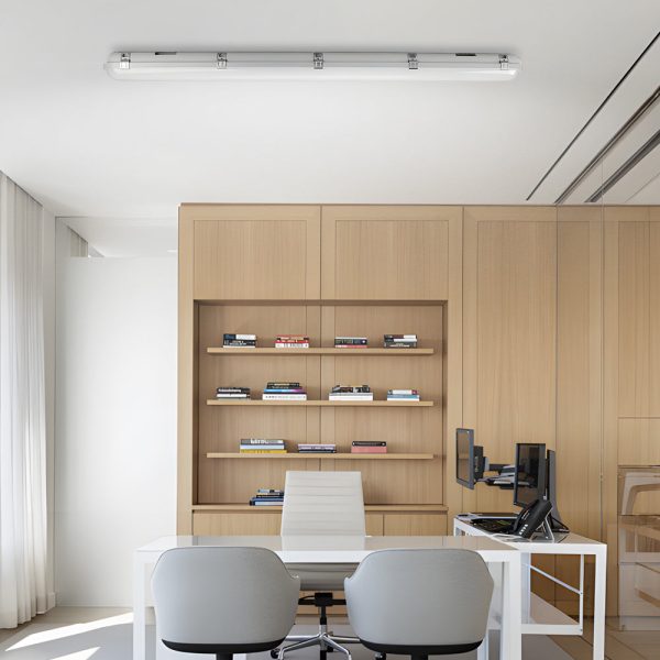 47-inch LED White Vapor-Tight Fixture Flush Mount Ceiling Light, 3000K/5000K/6500K - Image 3