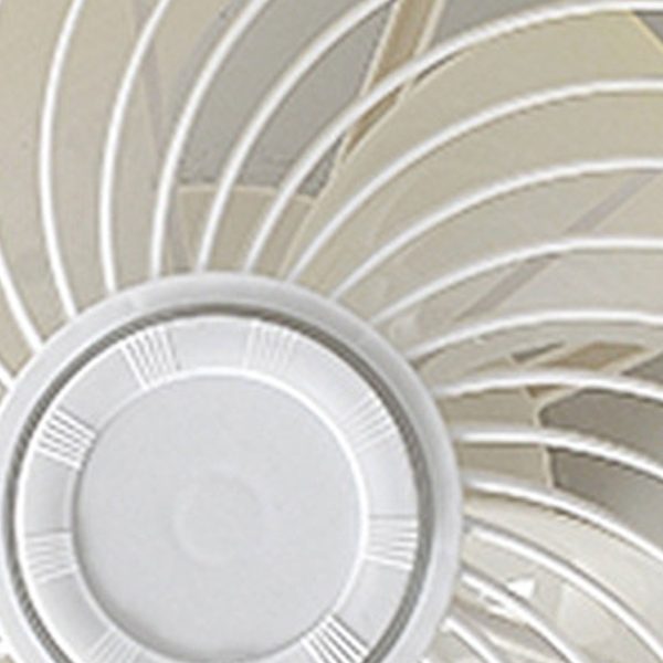 Modern Minimalist Wood Geometric LED Flush Mount Ceiling Fan Light - Image 14