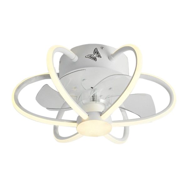 Flower Intelligent Dimmable LED Modern Bladeless Ceiling Fans with Remote - Image 10