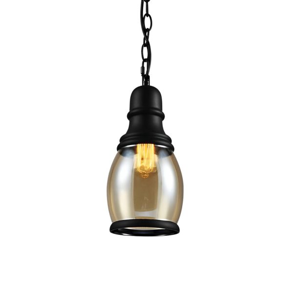 Retro Bottle Brown Glass Shade Creative Industrial Pendant Lights Chandelier - Image 7