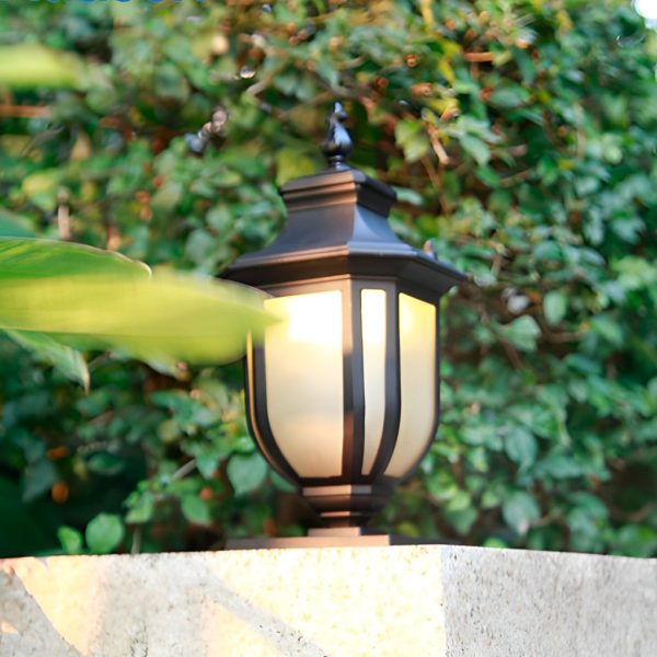 Retro Minimalist Waterproof Aluminum European-style Pillar Lamp Post Lights - Image 2