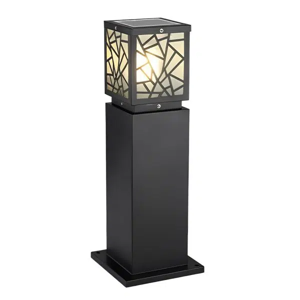 Retro LED Waterproof Black Modern Solar Path Lights Outdoor Lawn Light - Image 8