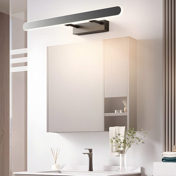 Minimalist Matte Black LED Bathrooms Vanity Light Bar with Acrylic Surround Lighting - Image 2