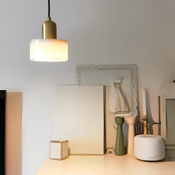 Circular Electroplated Metal LED Vintage Kitchen Pendant Lighting - Image 2