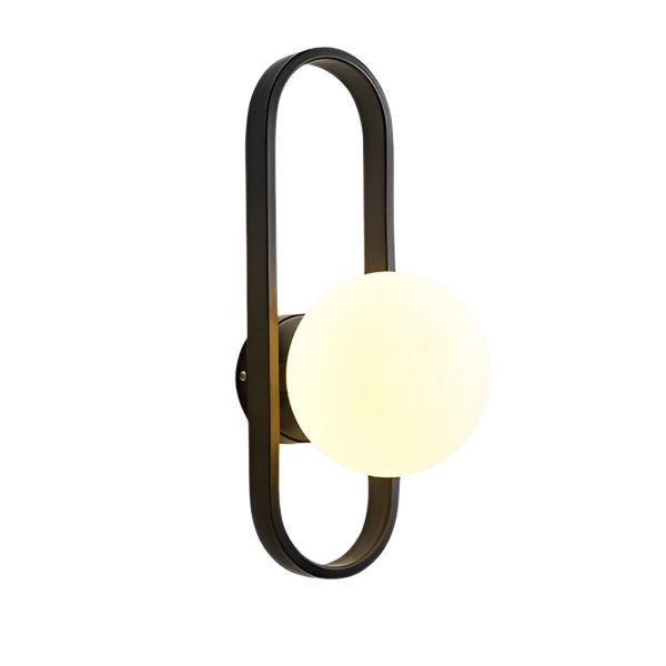 Creative Glass Shade Elliptical Iron Modern Wall Lights Fixture Wall Lamp - Image 14