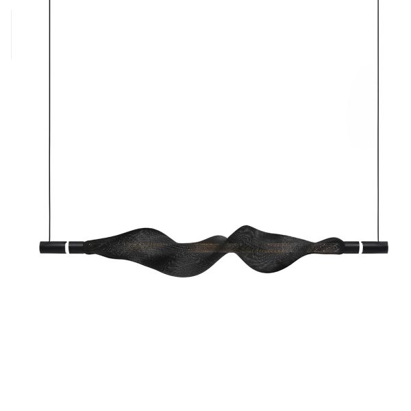 Creative Strip Electroplated Aluminum LED Modern Dining Room Chandelier - Image 6