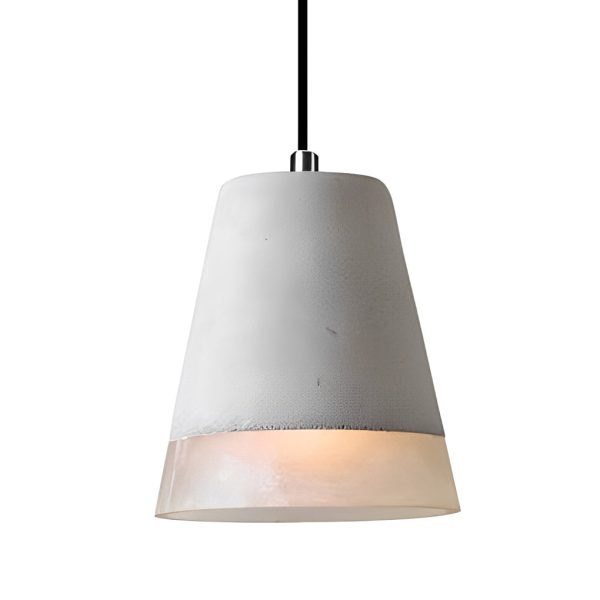 Round Creative Resin Cement Minimalist Industrial Pendant Light Chandelier - Image 7