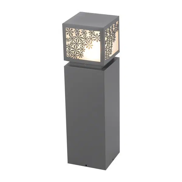 Snowflakes Decor LED Waterproof Black Modern Solar Outdoor Lawn Lamp - Image 6