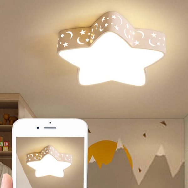 Cartoon Creative Star Shape LED Flush Mount Ceiling Light - Image 5
