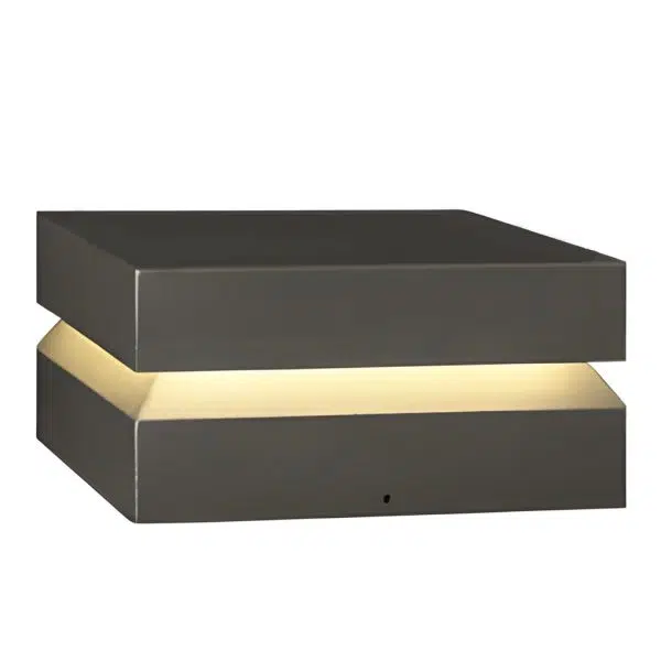 Square LED 16w Waterproof Black Modern Solar Post Caps Lights Pillar Light - Image 10