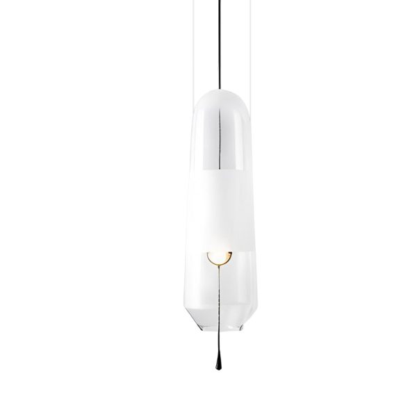 Creative Art Glass Shade Hardware Nordic Pendant Lights Fixture Hanging Lamp - Image 5