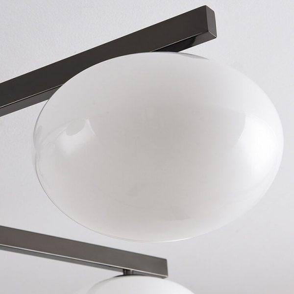 Nordic Light Luxury Glass Ball Iron Bracket 3/4/5 Light Semi- Flush Mount Ceiling Light - Image 20