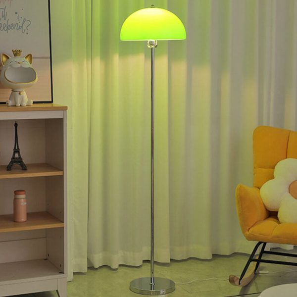 Nordic Vintage Acrylic Clear Dome LED Standing Floor Lamp - Image 20