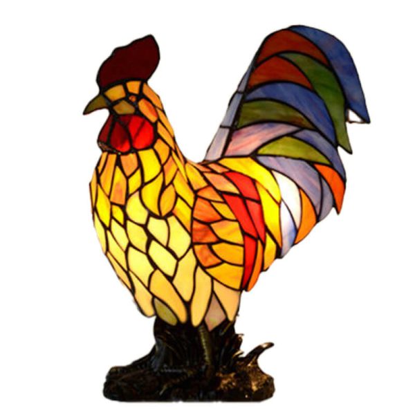 Tiffany Stained Glass Attack Styling Design LED Table Lamp - Image 8