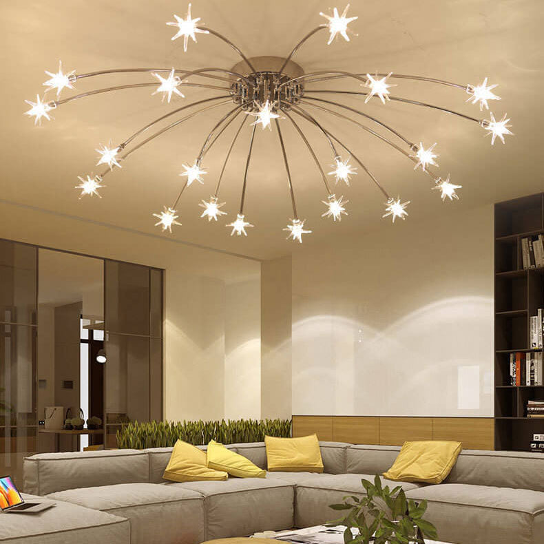 20-534d3054-4016-4d18-ae93-6bffbf38cb8b.jpg Contemporary Creative Full Of Star Iron 12/21/28 Light Flush Mount Ceiling Light For Living Room - Image 1