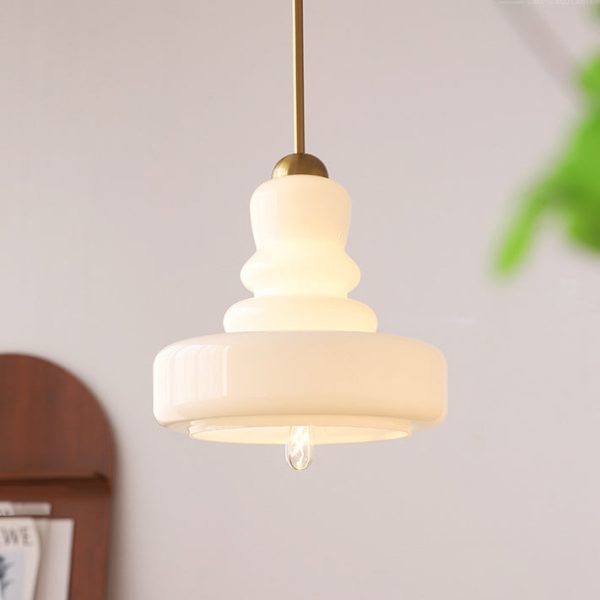 Modern Colorful Glass Gourd Shade 1-Light Pendant Light - Image 21