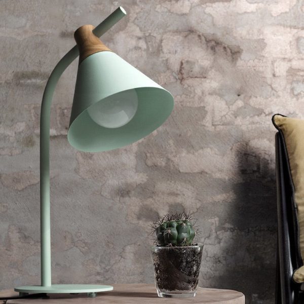 Minimalist Macaron Metal Bell Shade 1-Light Table Lamp - Image 5