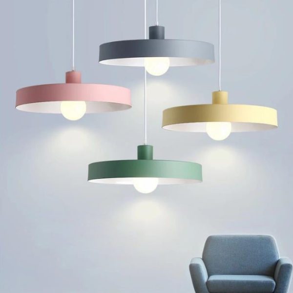 Modern Nordic Macaron Color 1-Light Pendant Light - Image 14