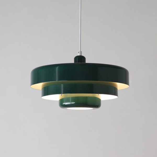 Nordic Vintage Multi-Layered Round Metal 1-Light Pendant Light - Image 3