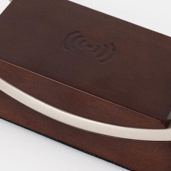 Modern Luxury Clock Design Wireless Charging LED Touch Table Lamp - Image 9