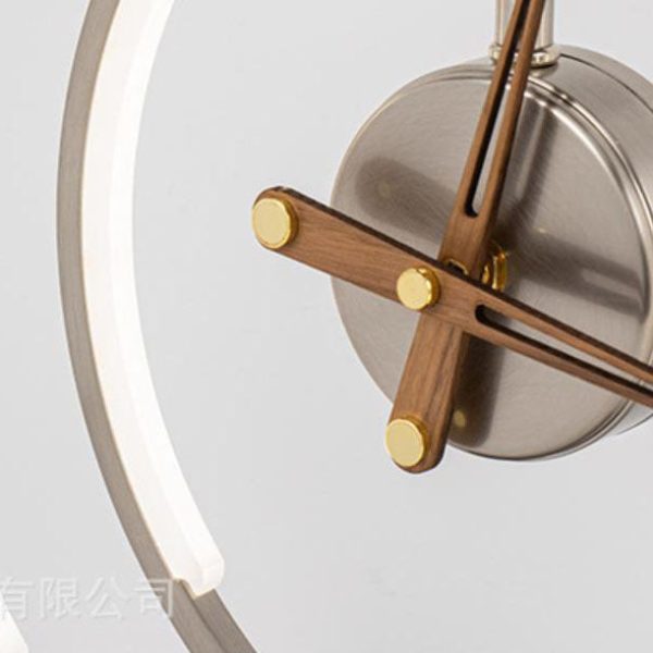 Modern Luxury Clock Design Wireless Charging LED Touch Table Lamp - Image 10