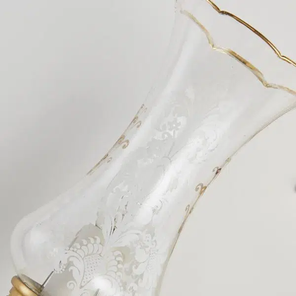 Vintage French Crystal Candelabra Brass 1/2 Light Wall Sconce Lamp - Image 16