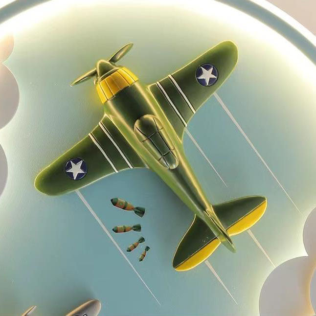 20230227095725.jpg Modern Cartoon Resin Airplane Pegasus Acrylic Shade LED Kids Flush Mount Ceiling Light - Image 10