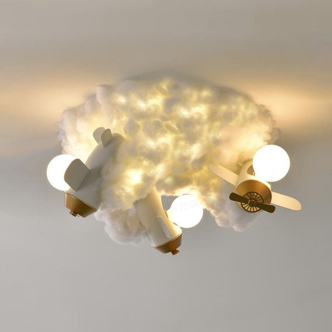 20230227104809.jpg Modern Creative Spray Airplane Cotton 1/3/5-Light Kids Flush Mount Ceiling Light - Image 5