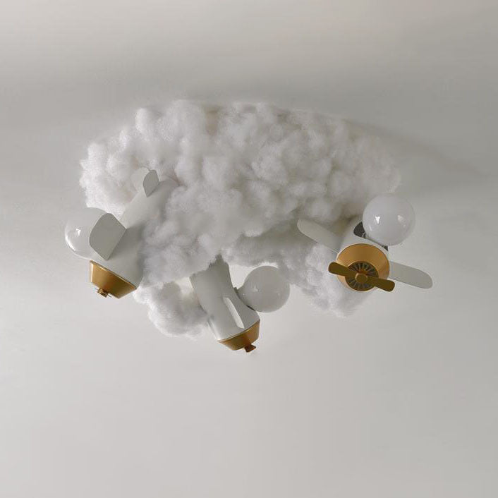 20230227104827.jpg Modern Creative Spray Airplane Cotton 1/3/5-Light Kids Flush Mount Ceiling Light - Image 12