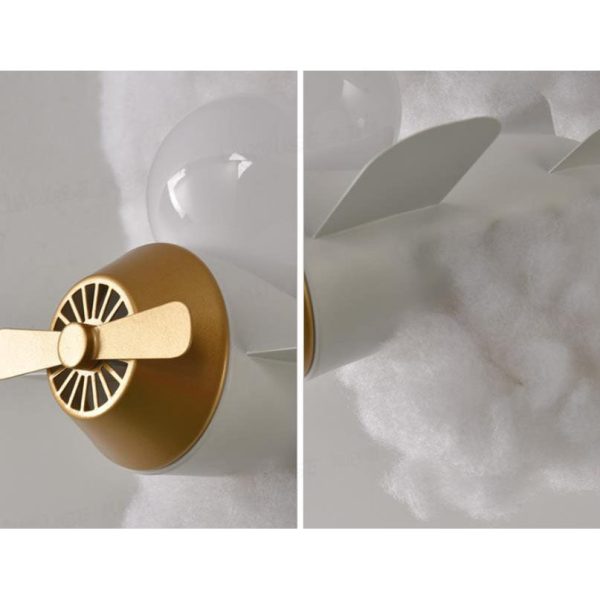 Modern Creative Spray Airplane Cotton 1/3/5-Light Kids Flush Mount Ceiling Light - Image 10