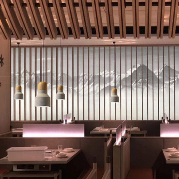 Contemporary Industrial Round Cone Triangle Cement Rubber Wood 1-Light Pendant Light For Living Room - Image 8