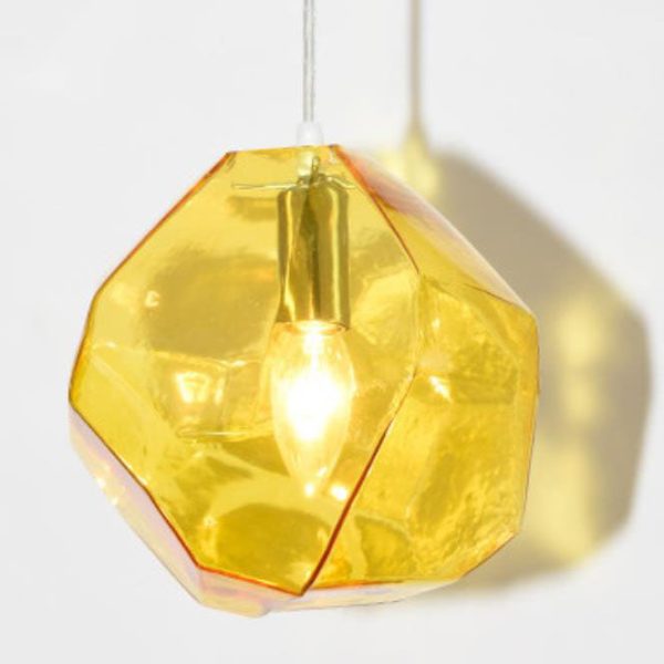 Modern Simplicity Irregular Shape Glass 1-Light Pendant Light For Living Room - Image 12