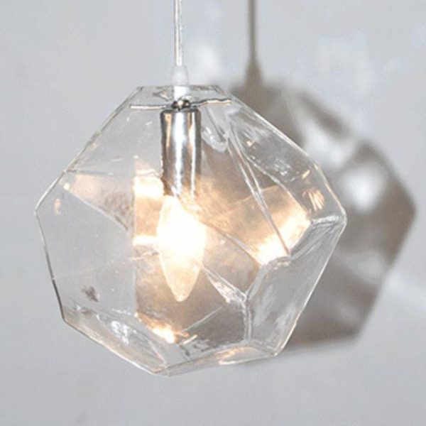 Modern Simplicity Irregular Shape Glass 1-Light Pendant Light For Living Room - Image 14