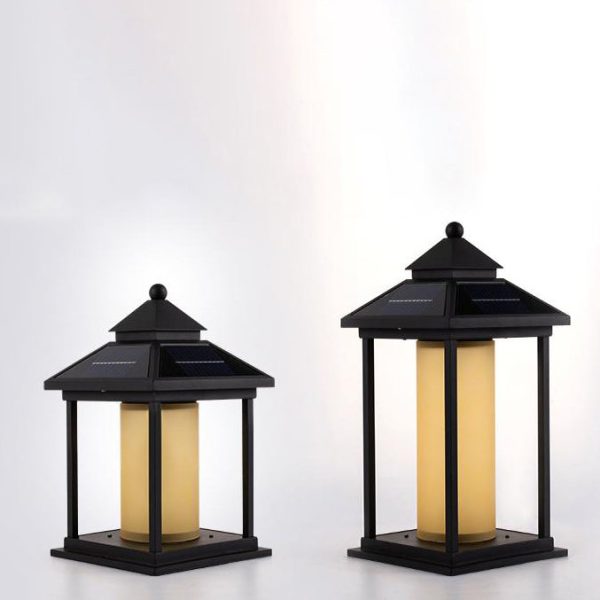 Modern Minimalist Solar Spire Quadrangle Aluminum Acrylic LED Post Head Light For Outdoor Patio - Image 8