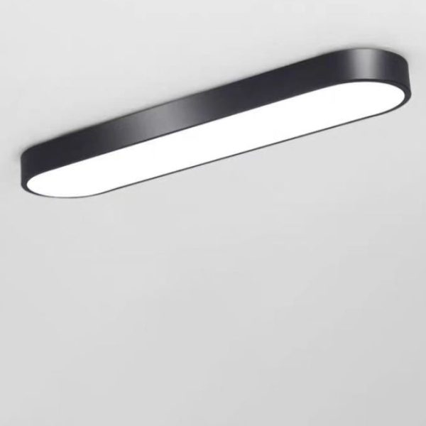 Modern Minimalist Elliptical Strip Iron Acrylic LED Flush Mount Ceiling Light For Hallway - Image 22