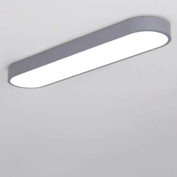 Modern Minimalist Elliptical Strip Iron Acrylic LED Flush Mount Ceiling Light For Hallway - Image 24